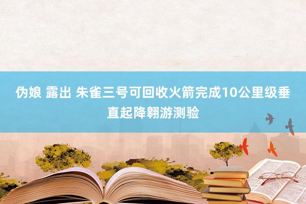 伪娘 露出 朱雀三号可回收火箭完成10公里级垂直起降翱游测验