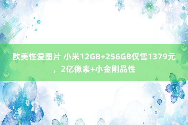 欧美性爱图片 小米12GB+256GB仅售1379元，2亿像素+小金刚品性