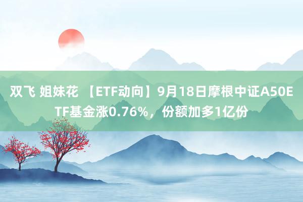 双飞 姐妹花 【ETF动向】9月18日摩根中证A50ETF基金涨0.76%，份额加多1亿份