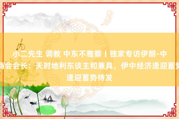 小二先生 调教 中东不雅察丨独家专访伊朗-中国工商会会长：天时地利东谈主和兼具，伊中经济逢迎蓄势待发