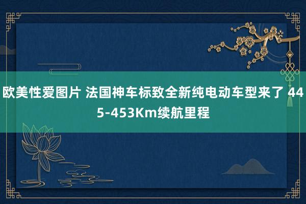 欧美性爱图片 法国神车标致全新纯电动车型来了 445-453Km续航里程