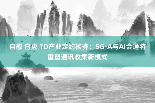 自慰 白虎 TD产业定约杨骅：5G-A与AI会通将重塑通讯收集新模式