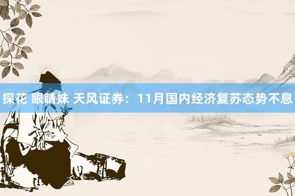 探花 眼睛妹 天风证券：11月国内经济复苏态势不息