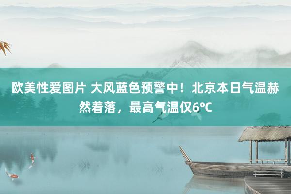 欧美性爱图片 大风蓝色预警中！北京本日气温赫然着落，最高气温仅6℃