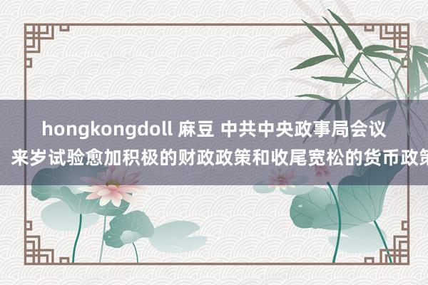 hongkongdoll 麻豆 中共中央政事局会议：来岁试验愈加积极的财政政策和收尾宽松的货币政策