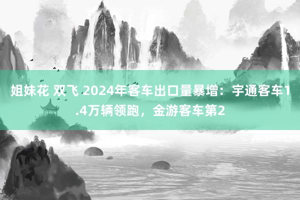 姐妹花 双飞 2024年客车出口量暴增：宇通客车1.4万辆领跑，金游客车第2