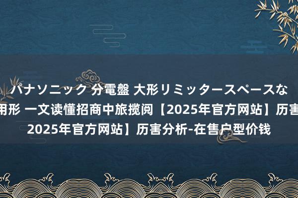 パナソニック 分電盤 大形リミッタースペースなし 露出・半埋込両用形 一文读懂招商中旅揽阅【2025年官方网站】历害分析-在售户型价钱